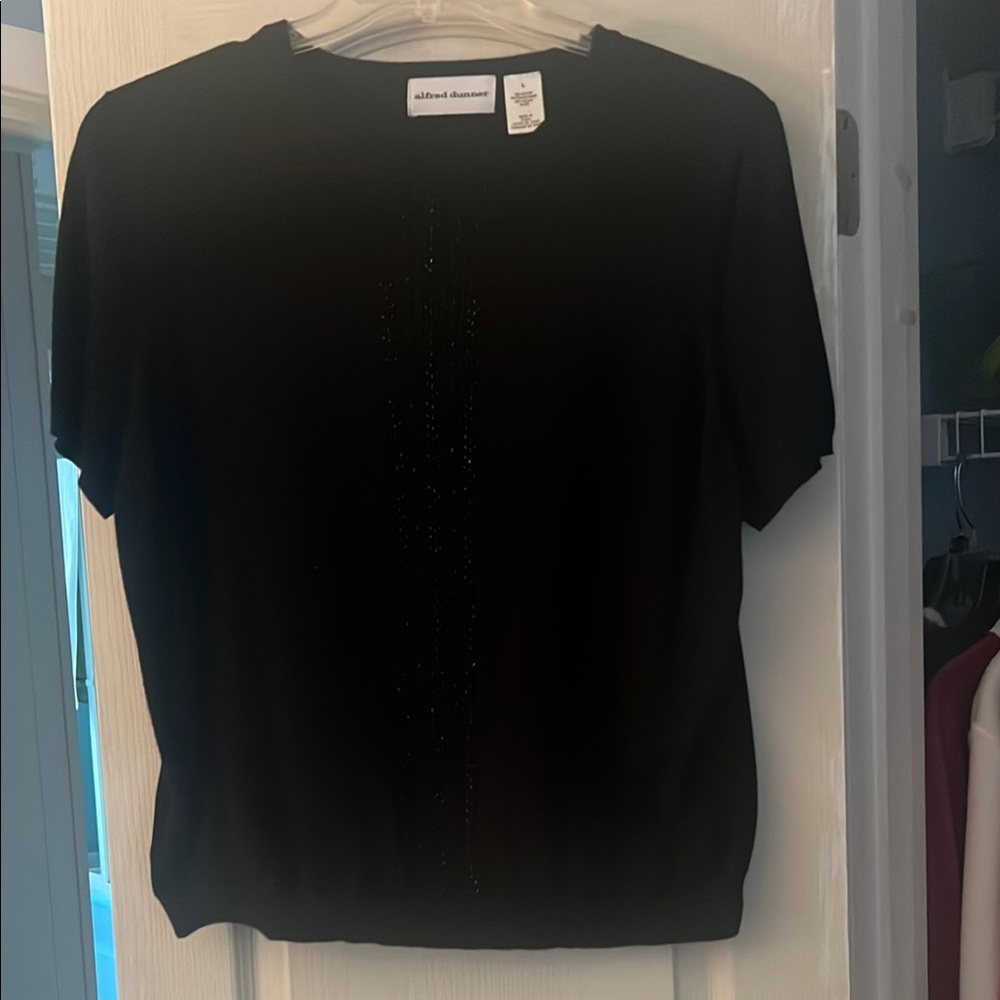 Alfred Dunner Black Women's Top
